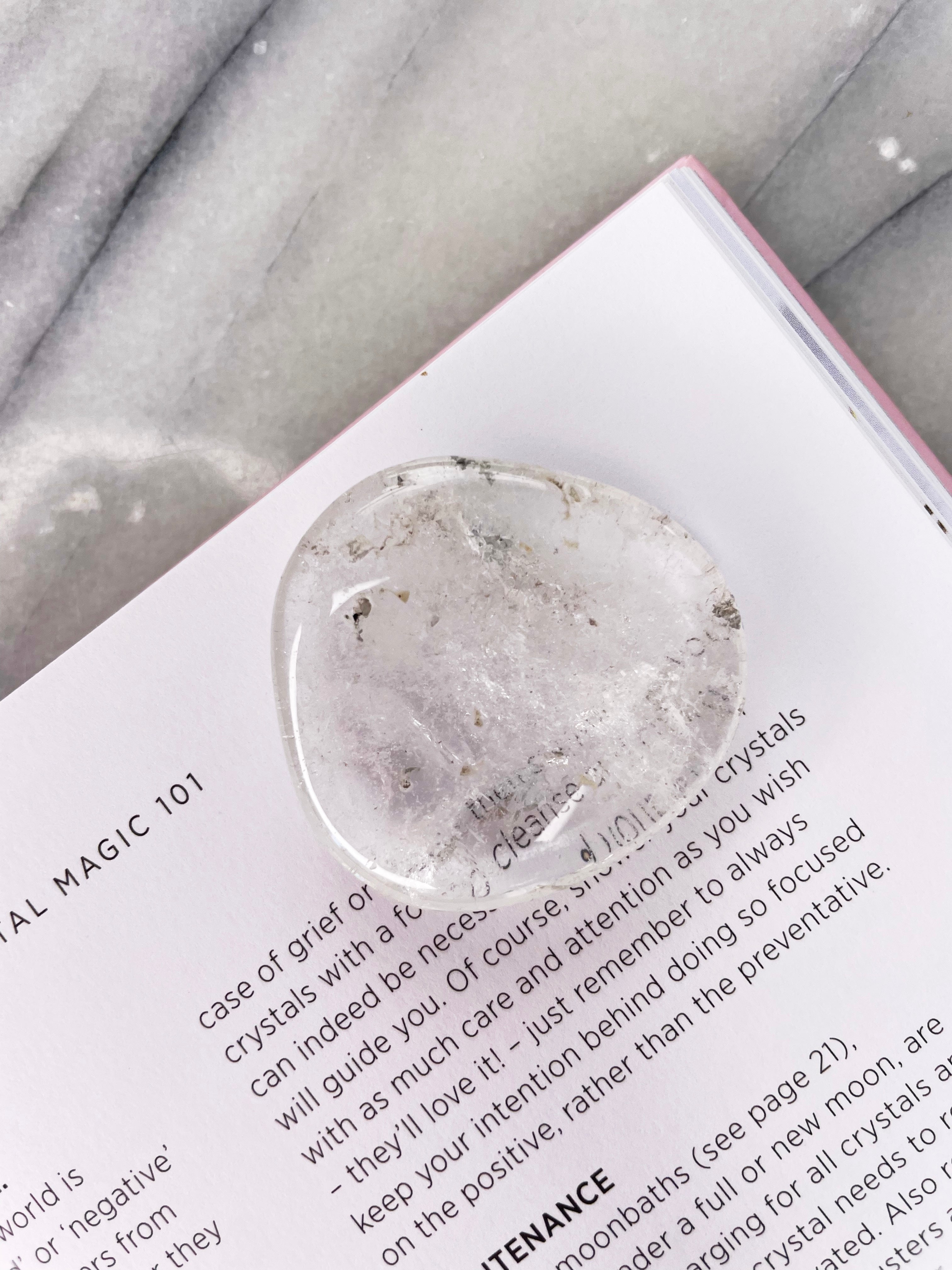 Clear Quartz | Palm Stone