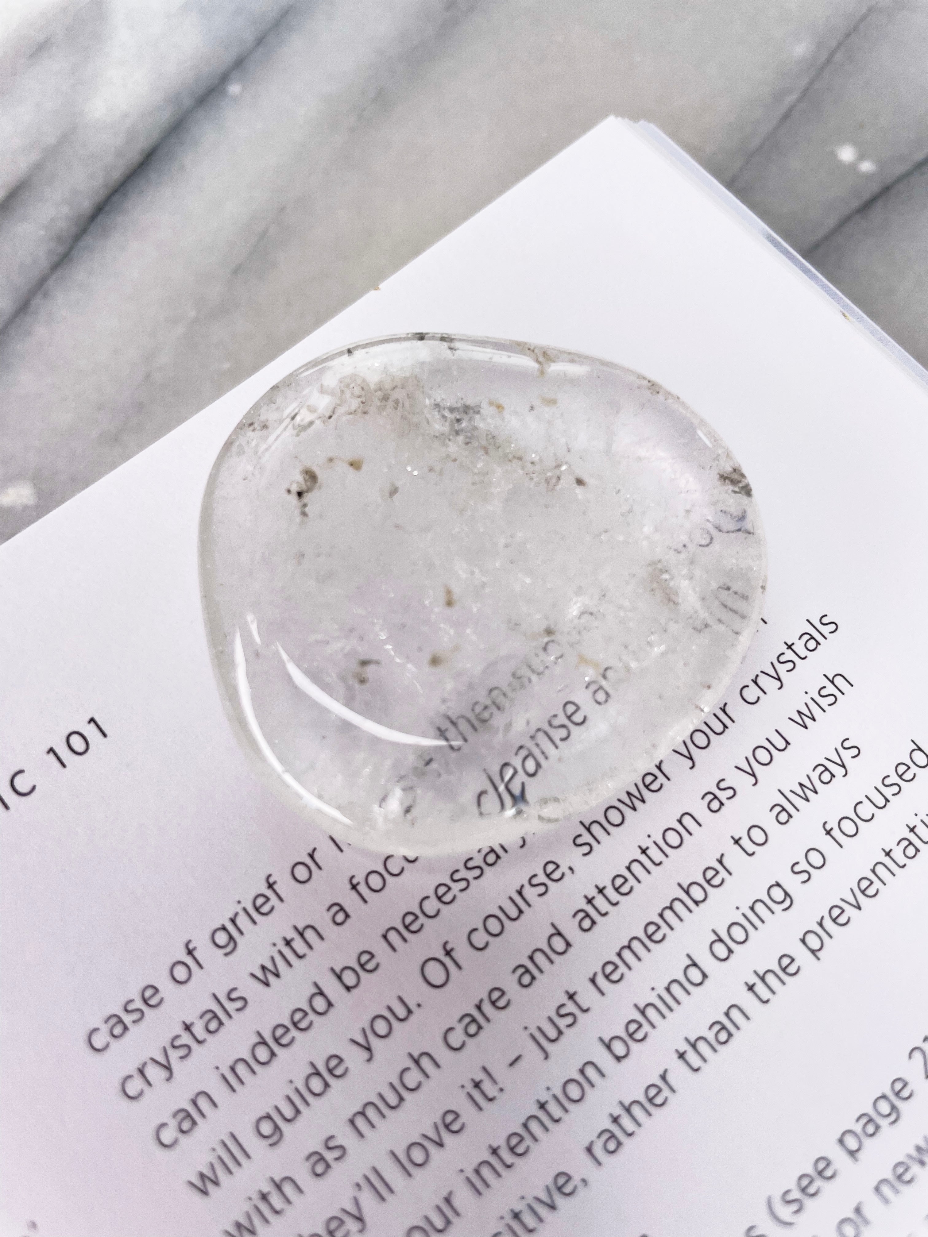 Clear Quartz | Palm Stone
