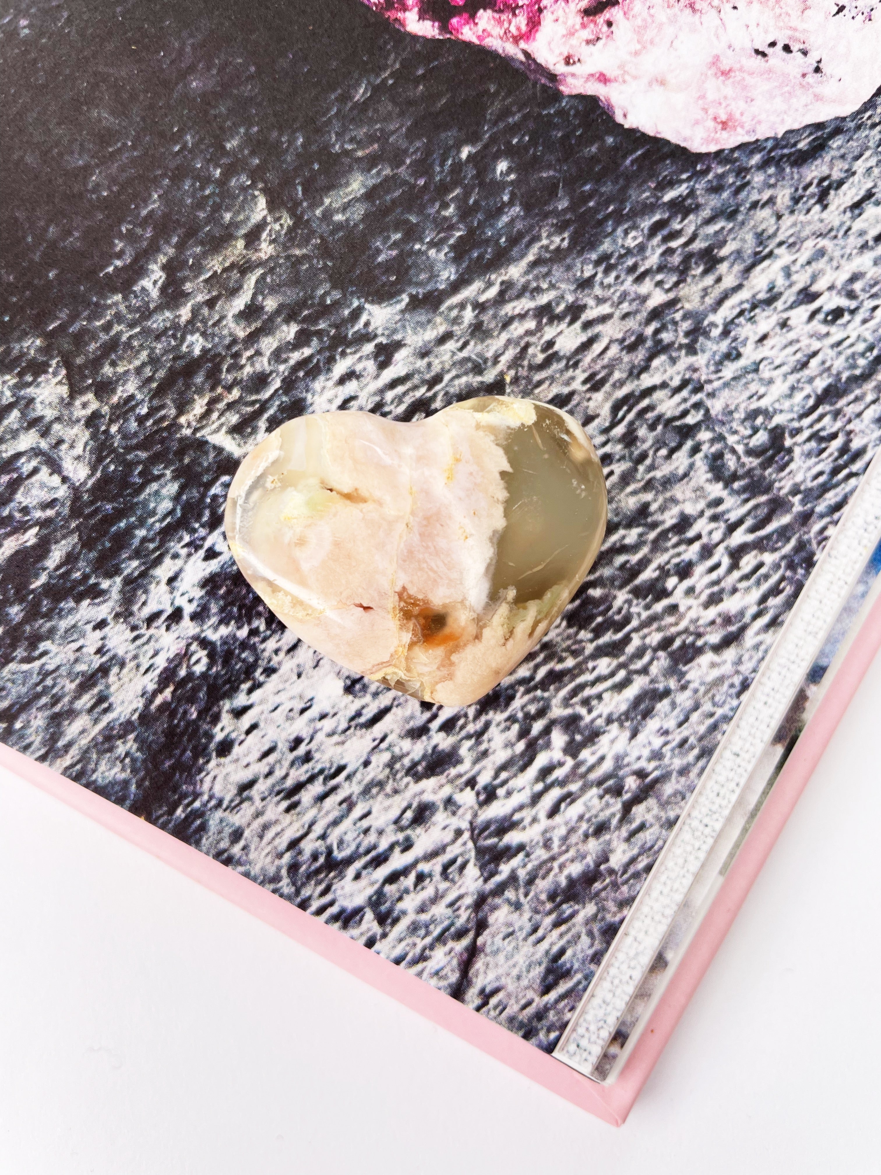 Flower Agate Heart | Specimen