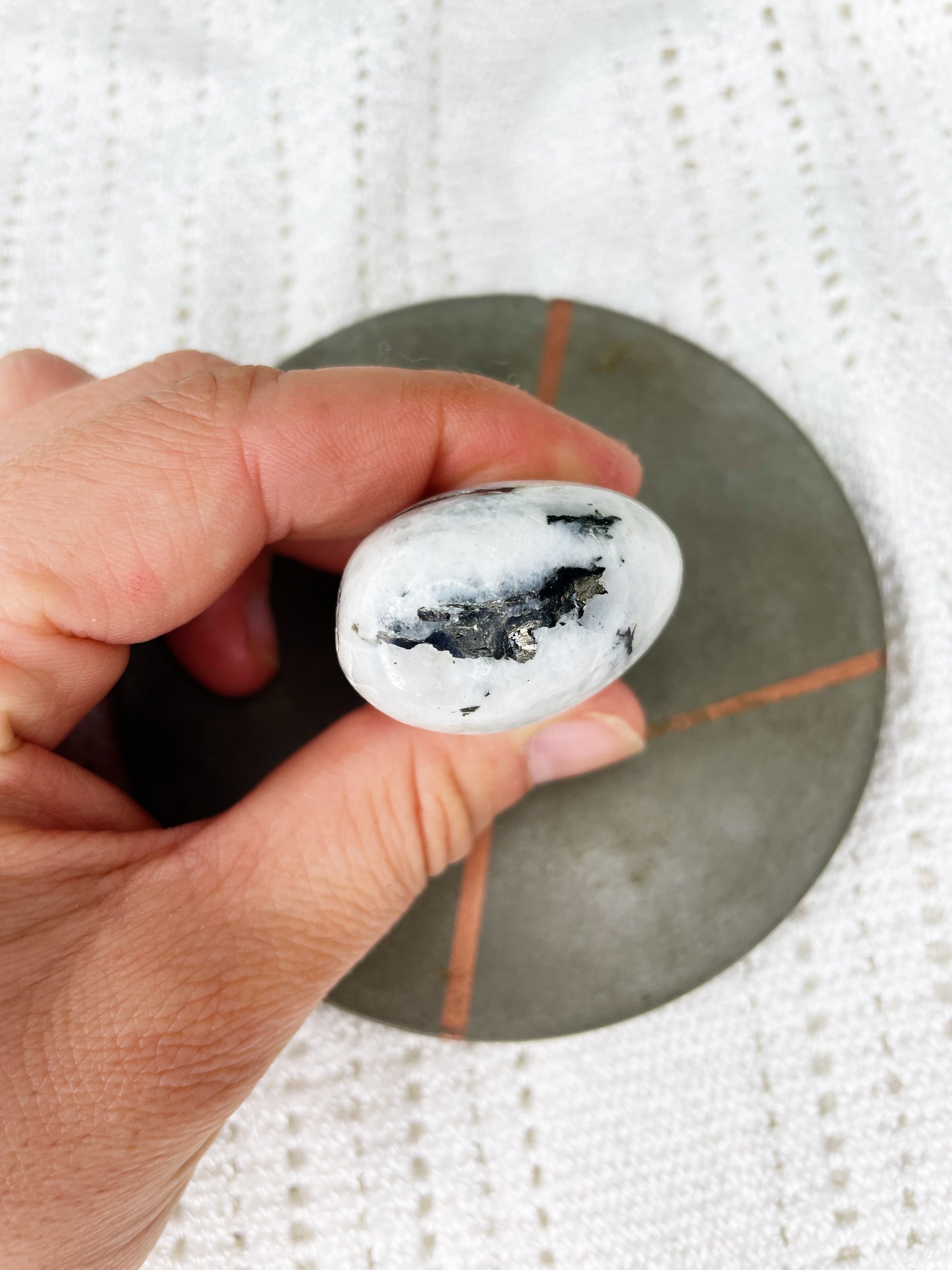 Tourmaline in Quartz | Tumble