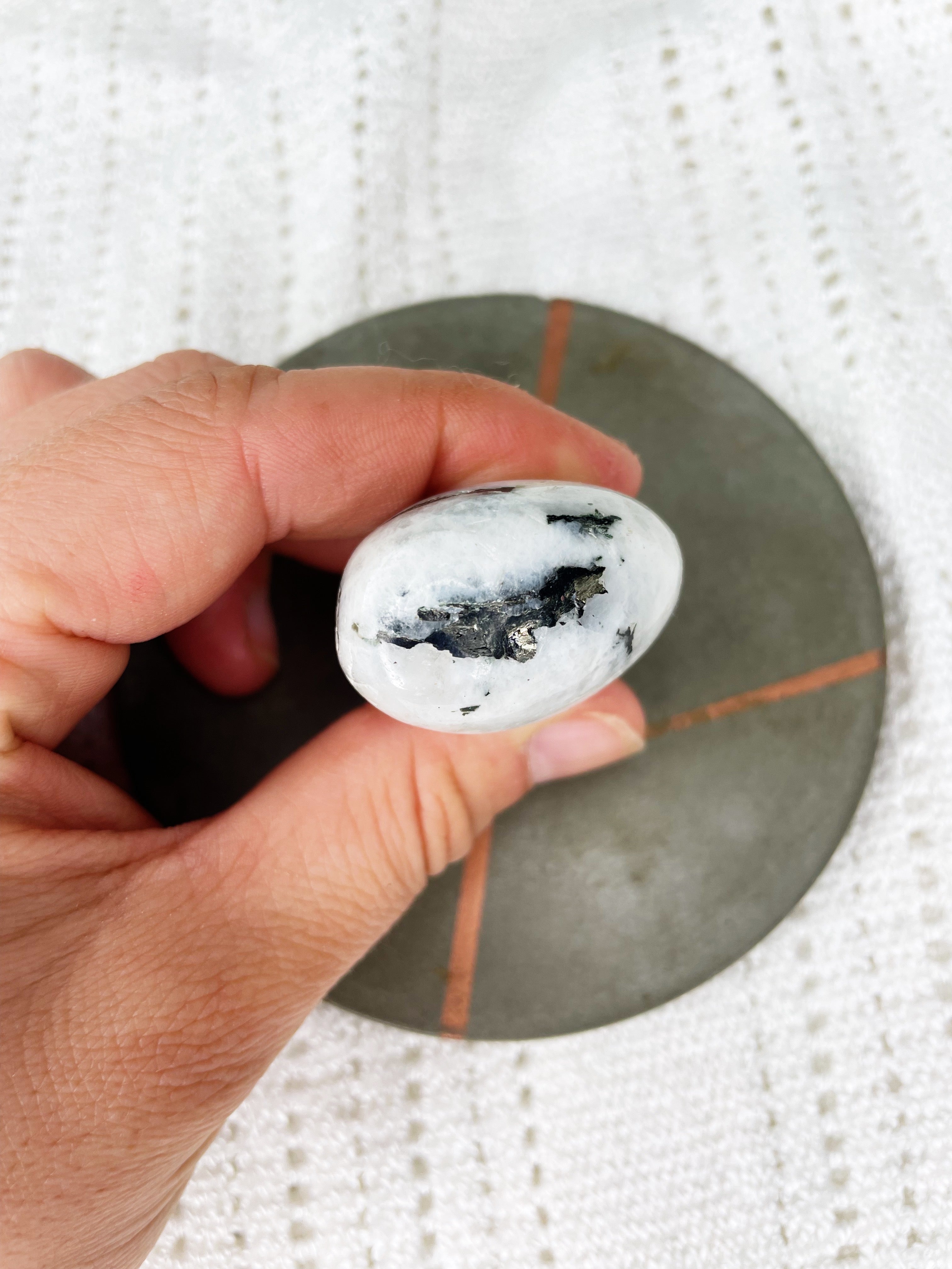 Tourmaline in Quartz | Tumble