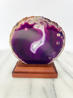 Agate Slice on Stand