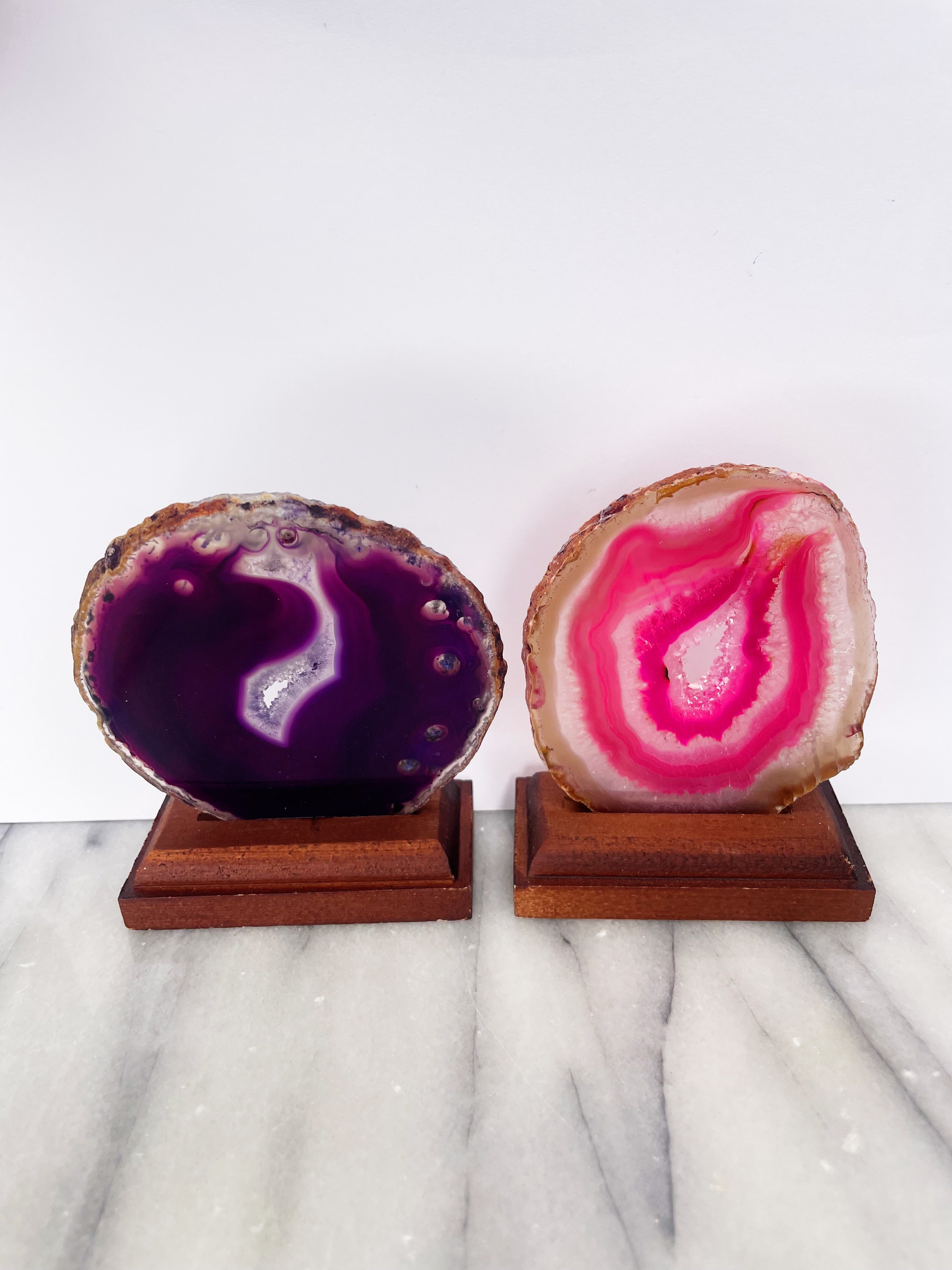 Agate Slice on Stand
